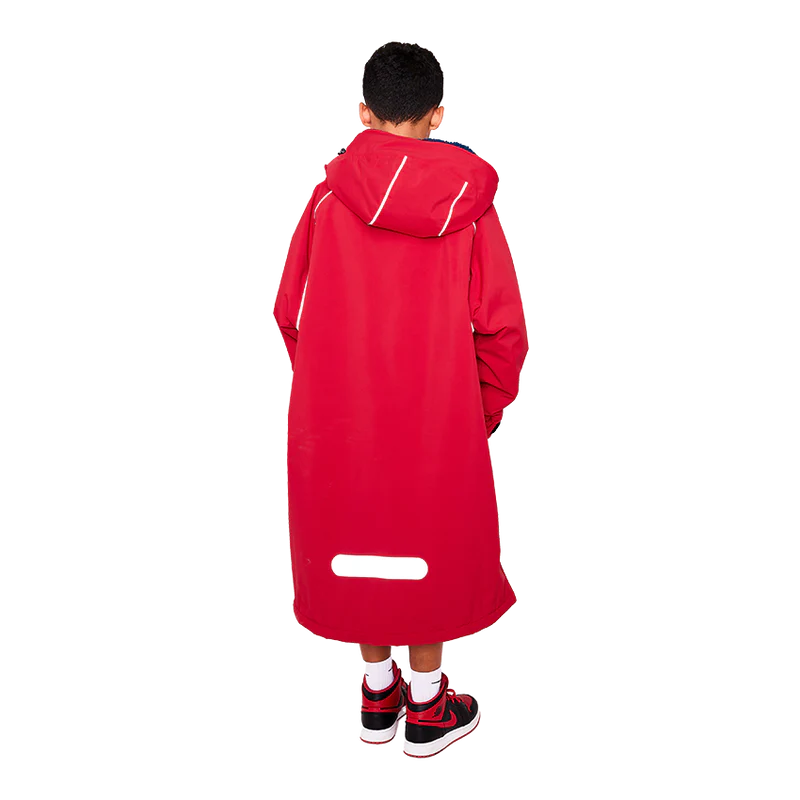 Red Original Pro Change Jacket Kids Long Sleeve - Red-Changing Robes-troggs.com