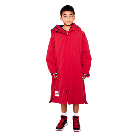 Red Original Pro Change Jacket Kids Long Sleeve - Red-Changing Robes-troggs.com