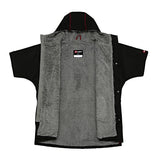 Red Original Pro Change Jacket Kids Short Sleeve - Black-Changing Robes-troggs.com