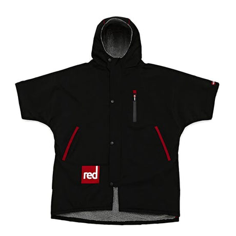 Red Original Pro Change Jacket Kids Short Sleeve - Black-Changing Robes-troggs.com