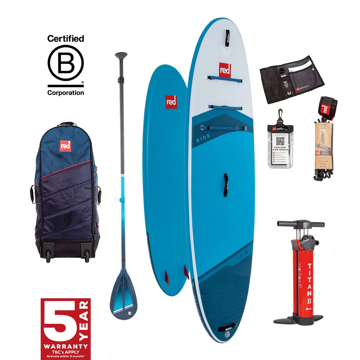 Red Paddle Co 10'8 Ride - Hybrid Tough Package