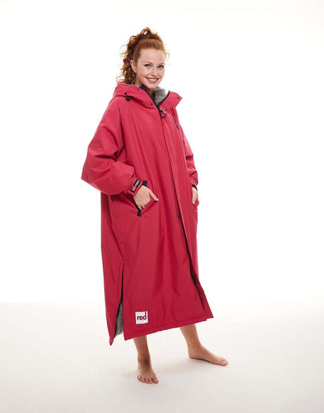 Red Paddle Co Pro Change Jacket Evo Long Sleeve - Fuchsia Pink-Changing Robes-troggs.com