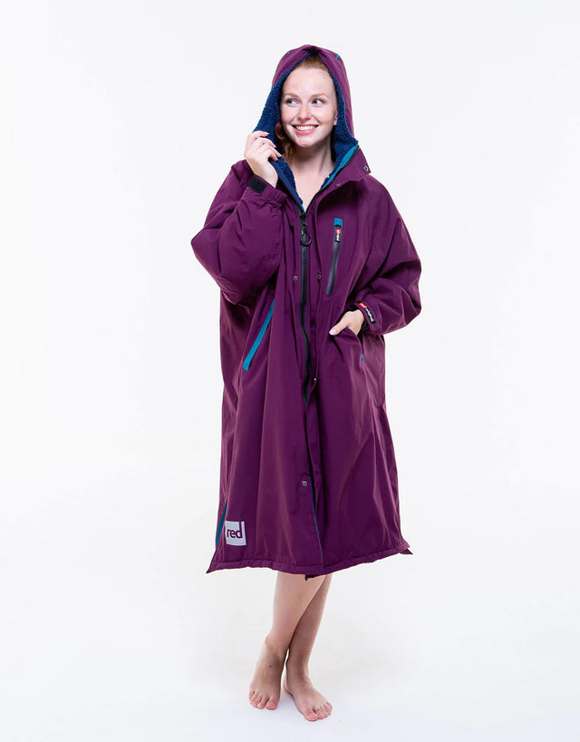 Red Paddle Co Pro Change Jacket Evo Long Sleeve - Mulberry Wine-Changing Robes-troggs.com