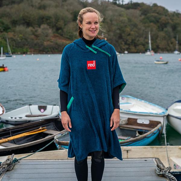 Red Paddle Co Towelling Changing Robe - Navy-Towelling Ponchos-troggs.com