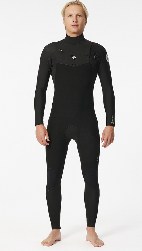 Rip Curl Dawn Patrol 5/3 Chest Zip Wetsuit - Black-Mens Wetsuits-troggs.com