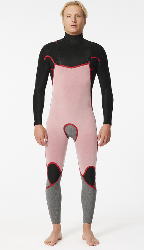 Rip Curl Dawn Patrol 5/3 Chest Zip Wetsuit - Black-Mens Wetsuits-troggs.com