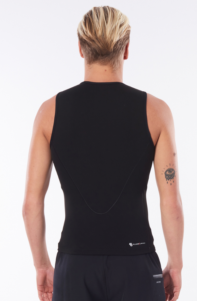 Rip Curl Flashbomb 0.5mm Sleeveless Vest - Black-Mens Wetsuits-troggs.com