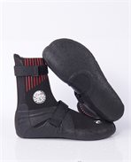 Rip Curl Flashbomb 5mm Hidden Split Toe Boot - Black-Wetsuit Boots-troggs.com