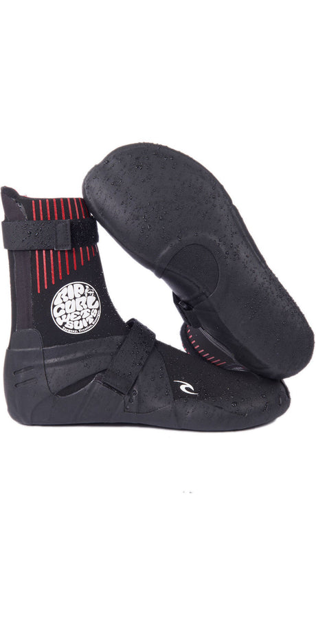 Rip Curl Flashbomb 5mm Round Toe Boots - Black-Wetsuit Boots-troggs.com