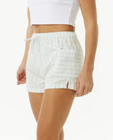 Rip Curl Follow The Sun Stripe Short - Blue/White-Womens clothing-troggs.com