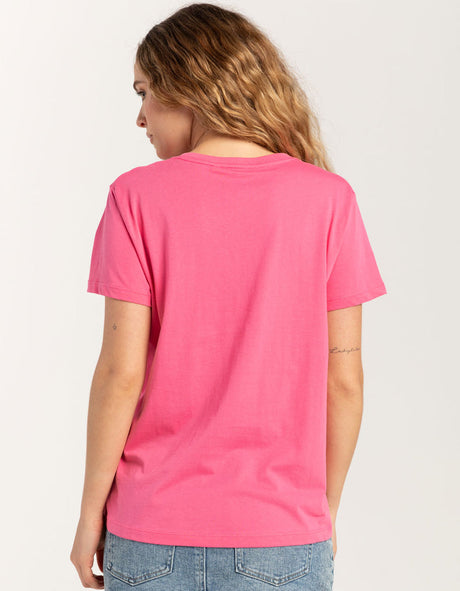 Rip Curl Heatwave Standard T-Shirt - Hot Pink-Womens clothing-troggs.com