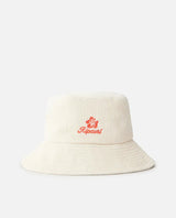 Rip Curl Hibiscus Heat Bucket Hat - Off White-troggs.com