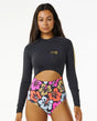 Rip Curl Hibiscus Heat Splice Surf Suit - Multicolour-Womens clothing-troggs.com