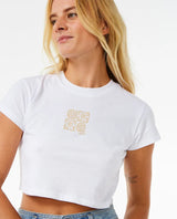 Rip Curl Holiday Baby T-Shirt - Optical White-Womens clothing-troggs.com