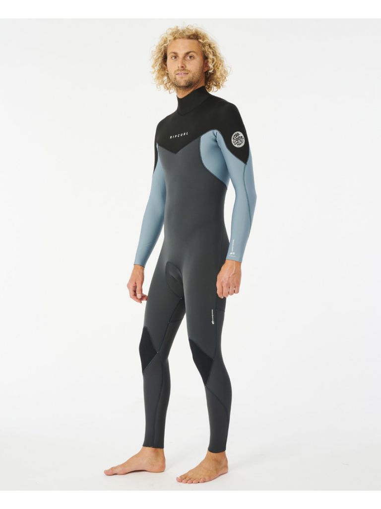 Rip Curl Mens Dawn Patrol 5/3 Wetsuit - Mineral Blue-Mens Wetsuits-troggs.com