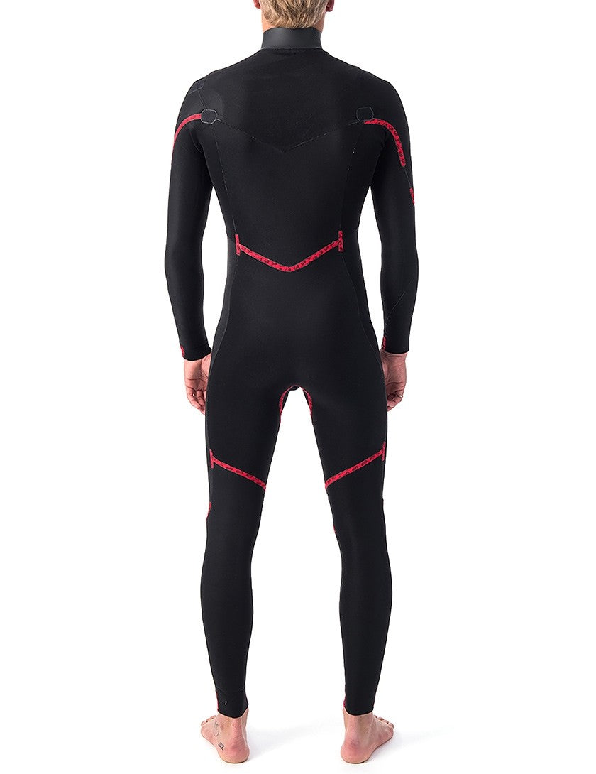 Rip Curl Mens Dawn Patrol Performance 5/3 Chest Zip Wetsuit - Black-Mens Wetsuits-troggs.com