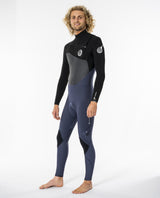 Rip Curl Mens Flashbomb E6 5/3 Chest Zip Wetsuit - Slate-Mens Wetsuits-troggs.com