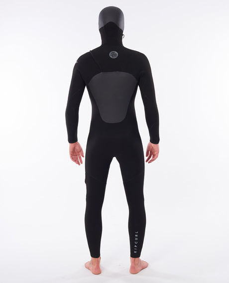 Rip Curl Mens Flashbomb E6 6/4 Hooded Wetsuit - Black-Mens Wetsuits-troggs.com