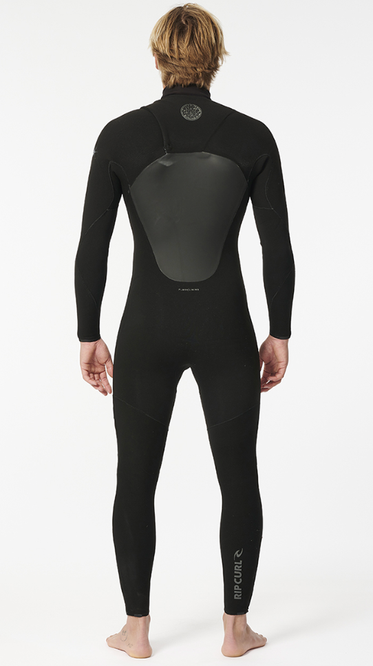 Rip Curl Mens Flashbomb E7 5/3 Chest Zip Wetsuit - Black-Mens Wetsuits-troggs.com