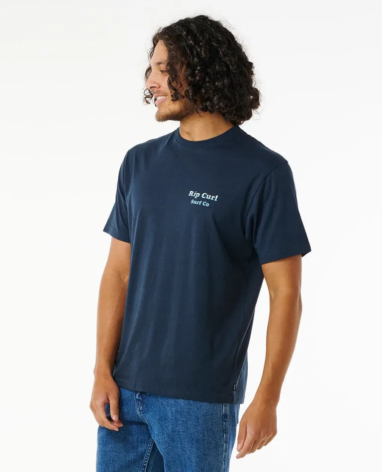 Rip Curl Reel It In T-Shirt - Dark Navy-troggs.com