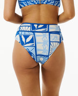 Rip Curl Santorini Sun Hi Good Bikini Bottom - Blue-Womens clothing-troggs.com