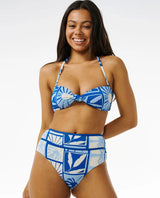 Rip Curl Santorini Sun Hi Good Bikini Bottom - Blue-Womens clothing-troggs.com