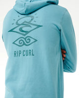 Rip Curl Search Icon Hoodie - Dusty Blue-Mens Clothing-troggs.com