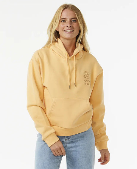 Rip Curl Search Icon Relaxed Hoodie - Orange-Womens clothing-troggs.com