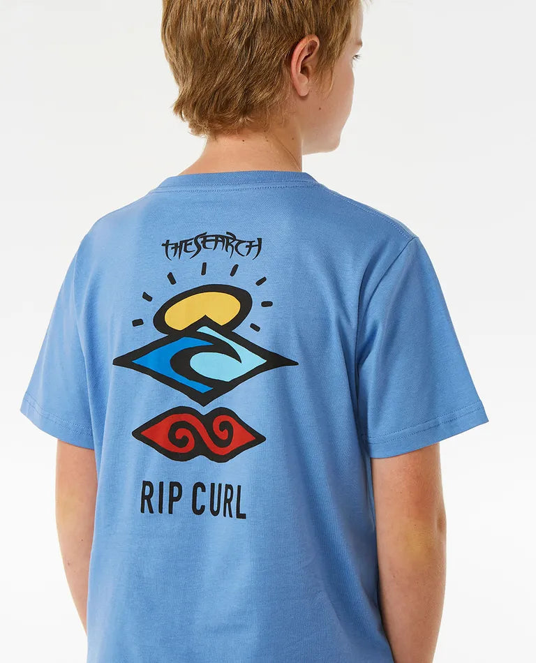 Rip Curl Search Icon T-Shirt - Blue Yonder-Kids Clothing-troggs.com