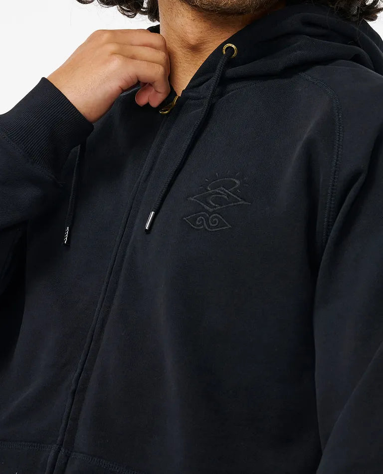 Rip Curl Searchers Zip Thru Hoodie - Black-troggs.com