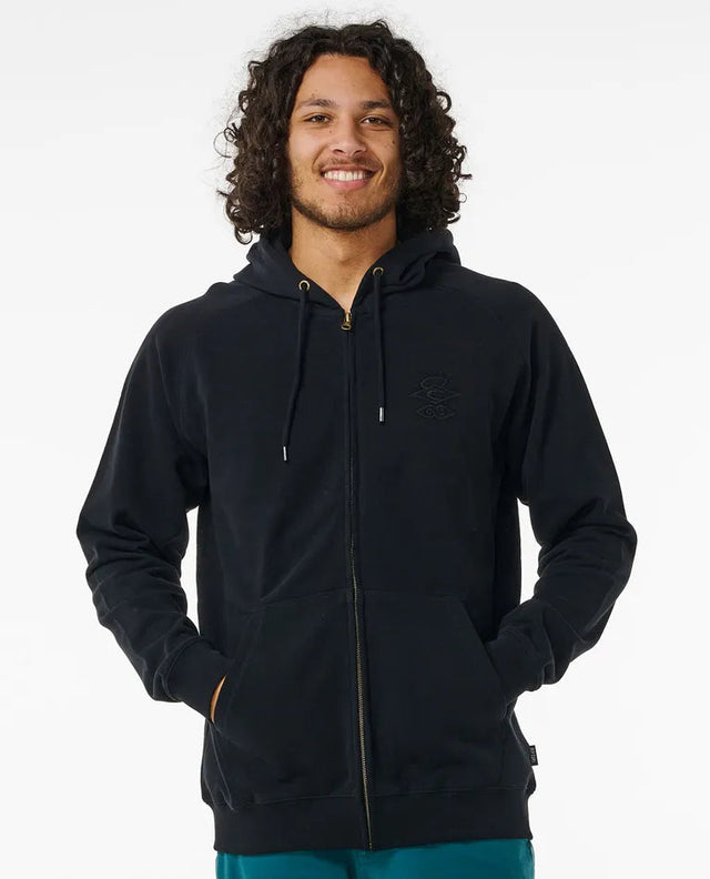 Rip Curl Searchers Zip Thru Hoodie - Black-troggs.com