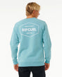 Rip Curl Stapler Sweatshirt - Dusty Blue-Mens Clothing-troggs.com