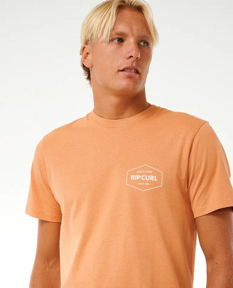 Rip Curl Stapler T-Shirt - Clay-Mens Clothing-troggs.com