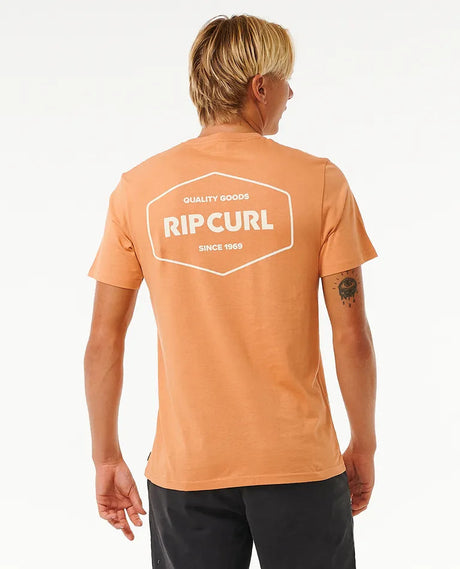 Rip Curl Stapler T-Shirt - Clay-Mens Clothing-troggs.com