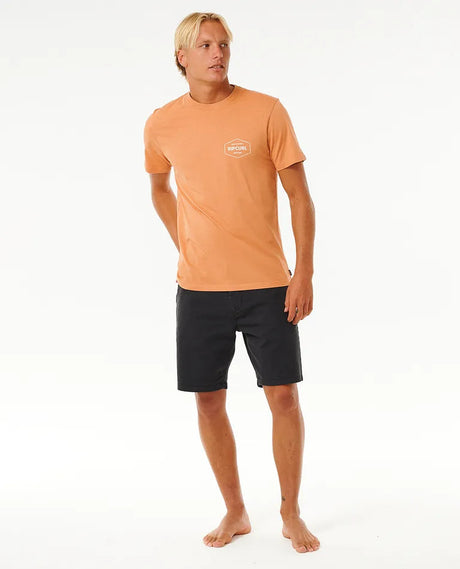 Rip Curl Stapler T-Shirt - Clay-Mens Clothing-troggs.com