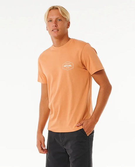 Rip Curl Stapler T-Shirt - Clay-Mens Clothing-troggs.com