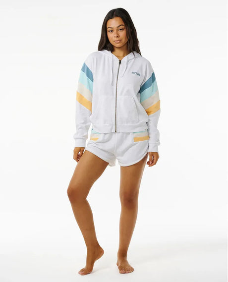 Rip Curl Surf Revival Zip Thru Hoodie - Grey Marle-troggs.com