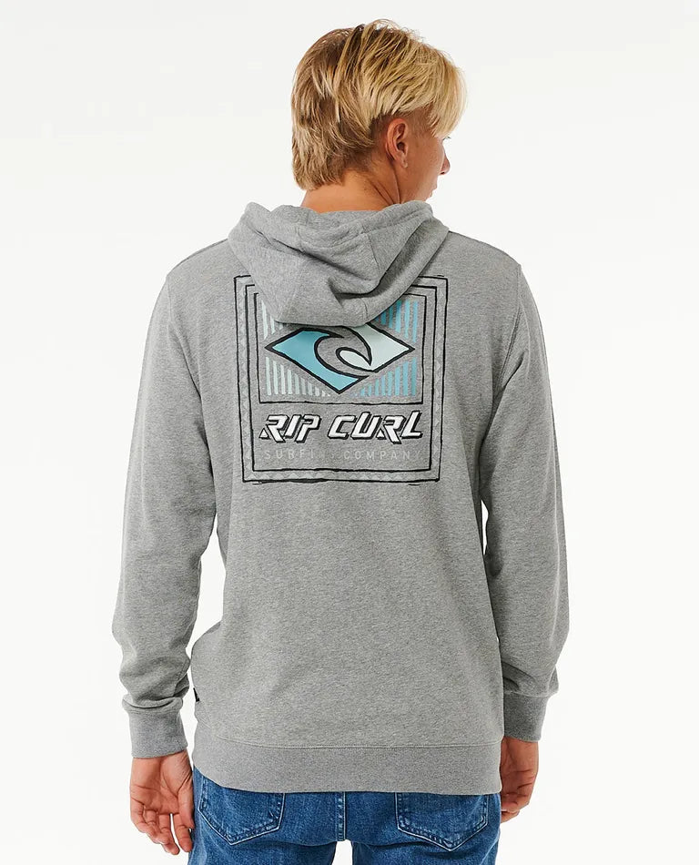 Rip Curl Tradition Zip Through Hoodie Grey Marle troggs