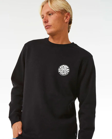 Rip Curl Wetsuit Icon Crew - Black-Mens Clothing-troggs.com