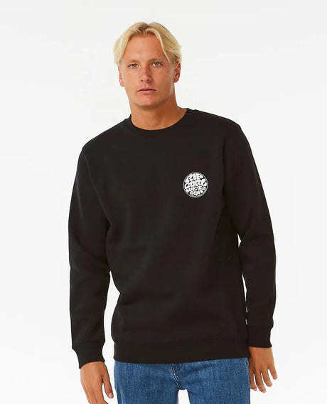 Rip Curl Wetsuit Icon Crew - Black-Mens Clothing-troggs.com