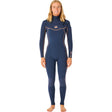 Rip Curl Womens Dawn Patrol Performance 5/3 Chest Zip Wetsuit - Navy-Womens Wetsuits-troggs.com