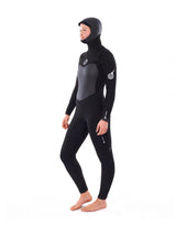 Rip Curl Womens Flashbomb 6/4 Hooded Wetsuit - Black-Womens Wetsuits-troggs.com