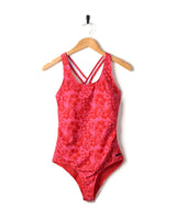 Saltrock Cassie Hibiscus Swimsuit - Bright pink-Womens clothing-troggs.com