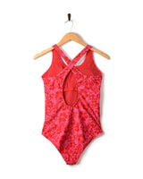 Saltrock Cassie Hibiscus Swimsuit - Bright pink-Womens clothing-troggs.com