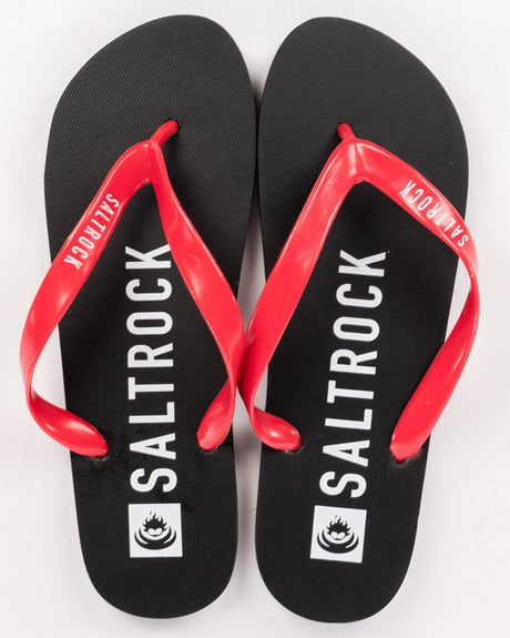 Saltrock Corp Flip Flop - Black/Red-Footwear-troggs.com