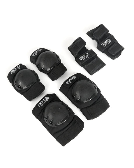 Saltrock Hardskate Skate/Scooter Pads - Black-Skateboards-troggs.com