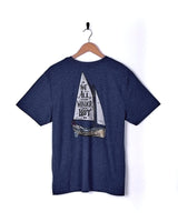 Saltrock Lost Ships T-Shirt - Navy-Mens Clothing-troggs.com