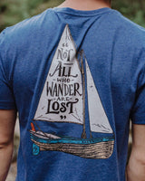 Saltrock Lost Ships T-Shirt - Navy-Mens Clothing-troggs.com