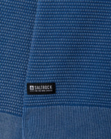 Saltrock Moss Washed Knitted Crew Sweat - Blue-Mens Clothing-troggs.com