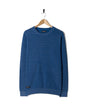 Saltrock Moss Washed Knitted Crew Sweat - Blue-Mens Clothing-troggs.com